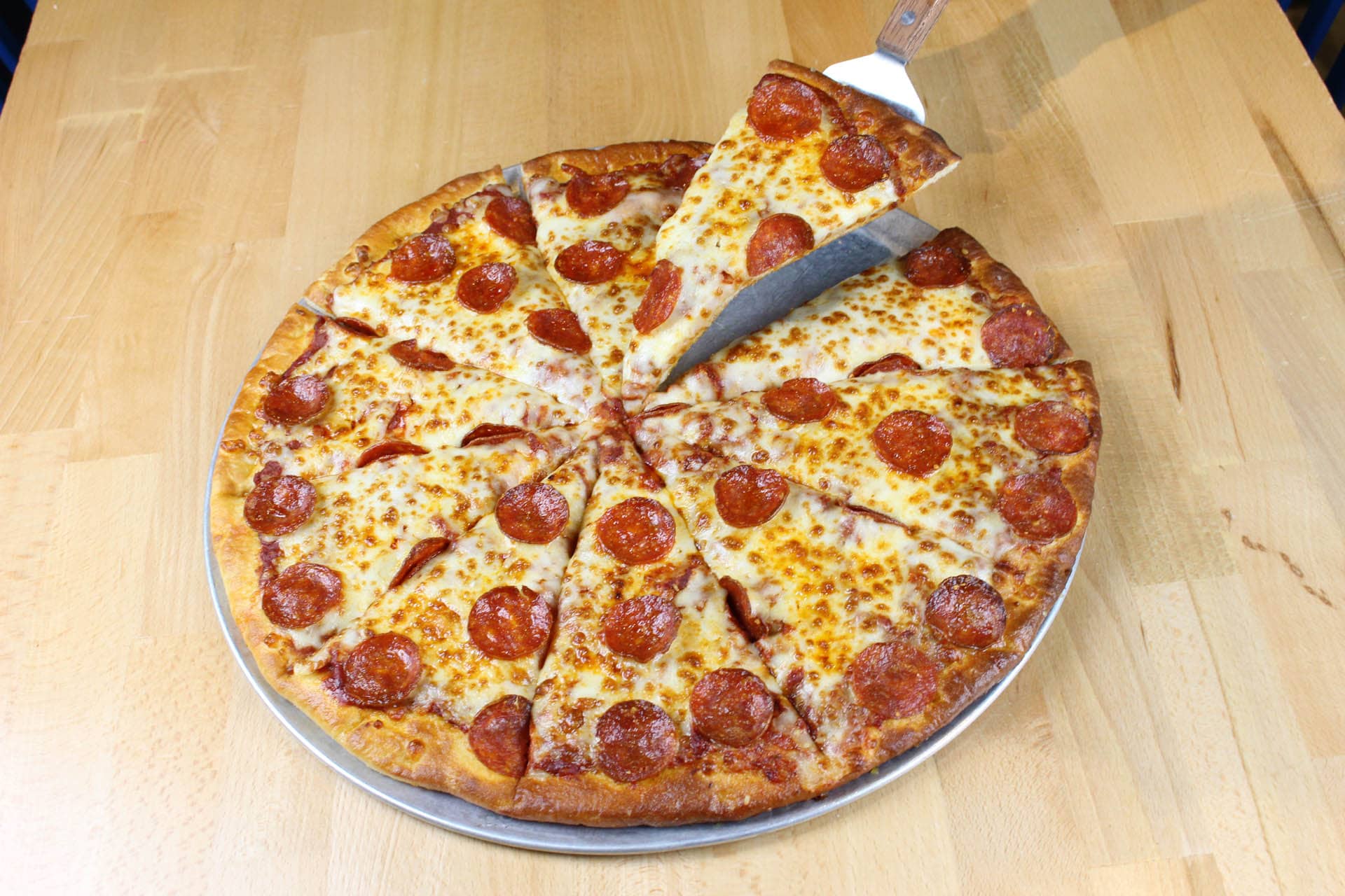 Pepperoni pizza.