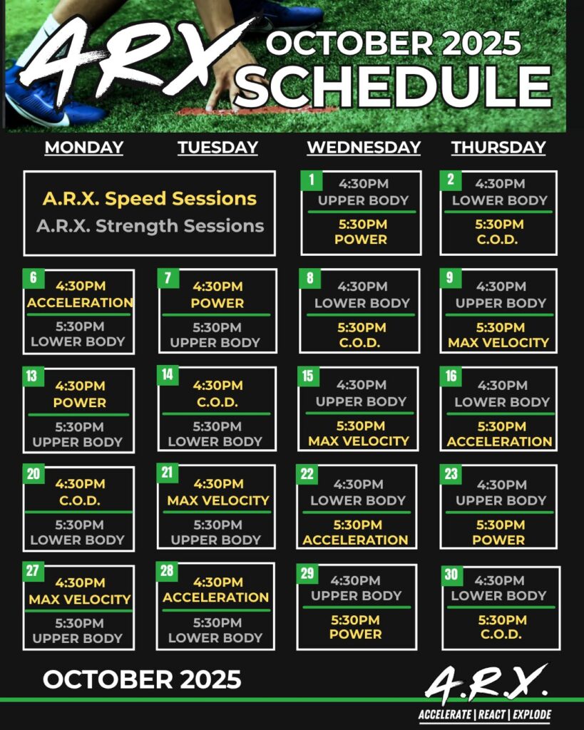 October 2025 Schedule